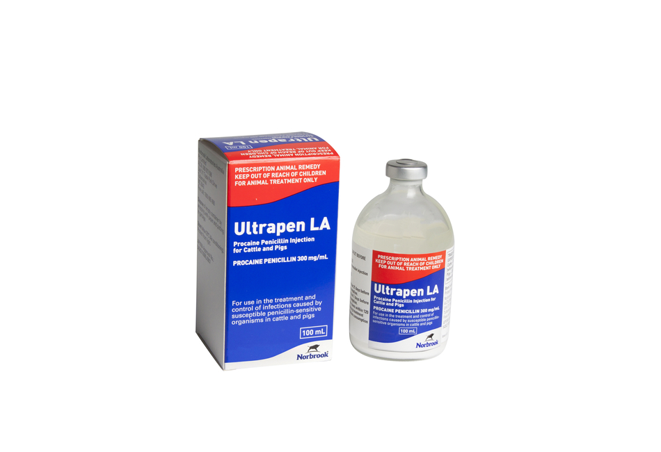 Ultrapen LA Procaine Penicillin Injection for Cattle and Pigs