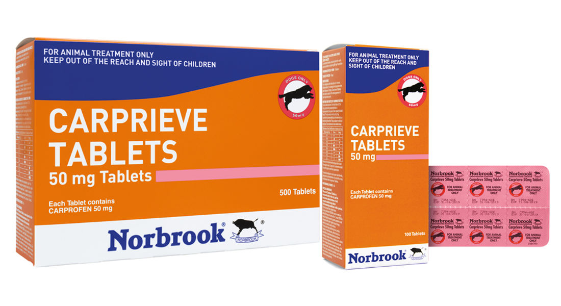 Carprieve 50Mg Tablets X 500 Blister Pack (Outer And Inner Carton And Foil)
