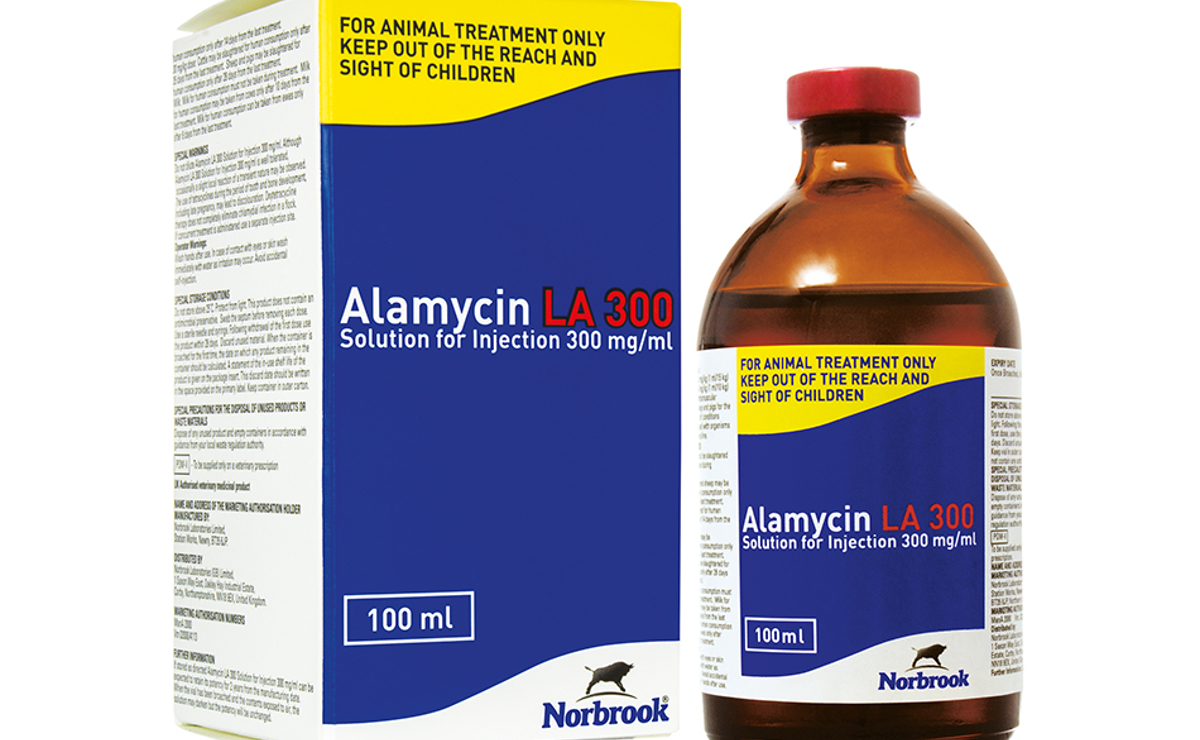 Alamycin LA 300mg/ml solution for injection