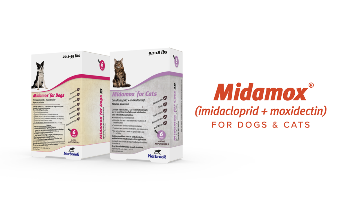 Midamox® (imidacloprid + moxidectin) for Dogs and Cats