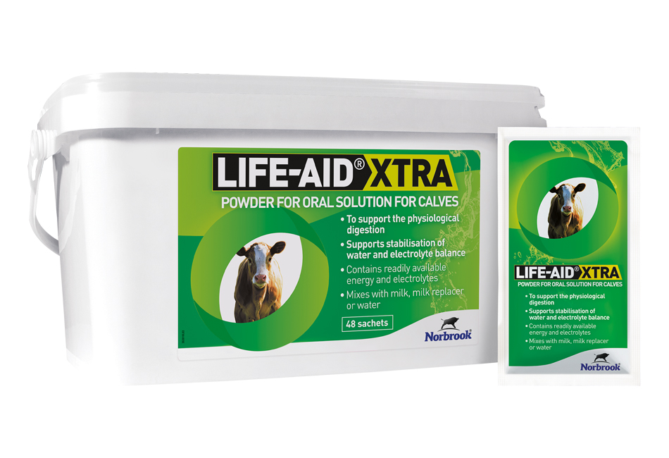A picture of Life Aid Xtra tub and sachets